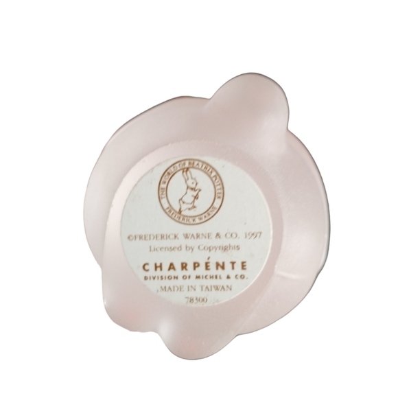 Charpente Peter Rabbit Frosted Glass Figurine Beatrix Potter 1997 - Picture 8 of 11